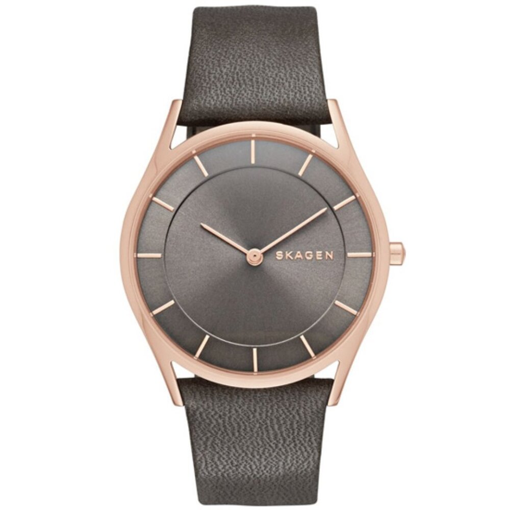Skagen Women's Holst Grey Leather Watch